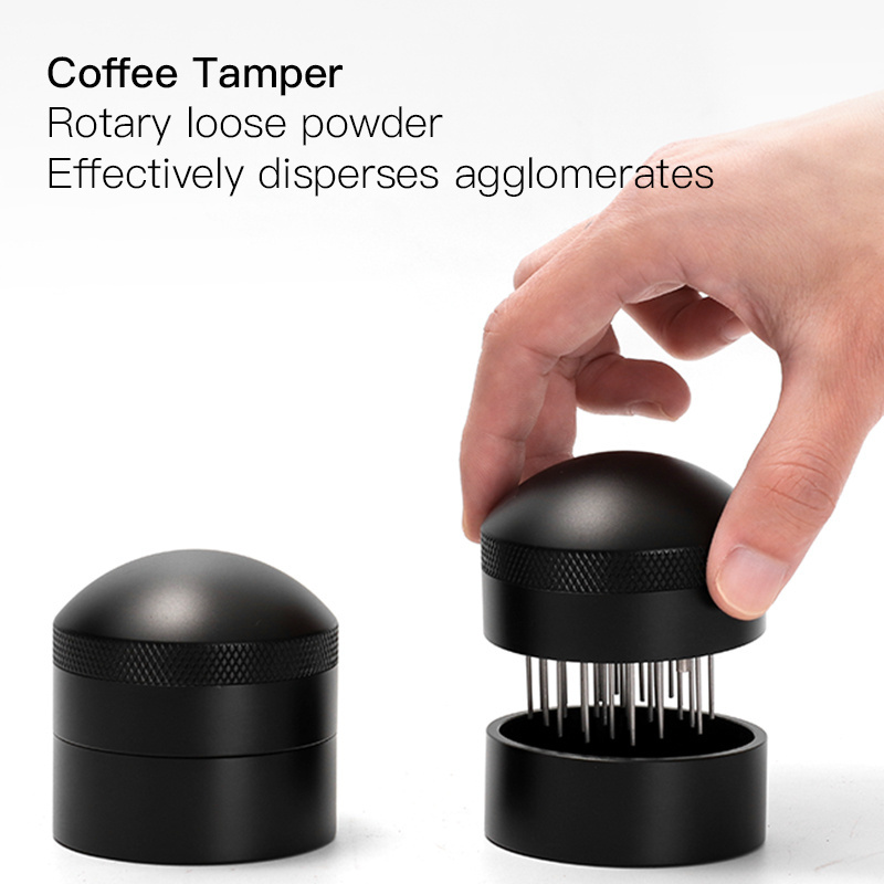 New Customized 51/53/58mm Espresso Coffee Needle Distributor Tamper Maker Barista Accessories