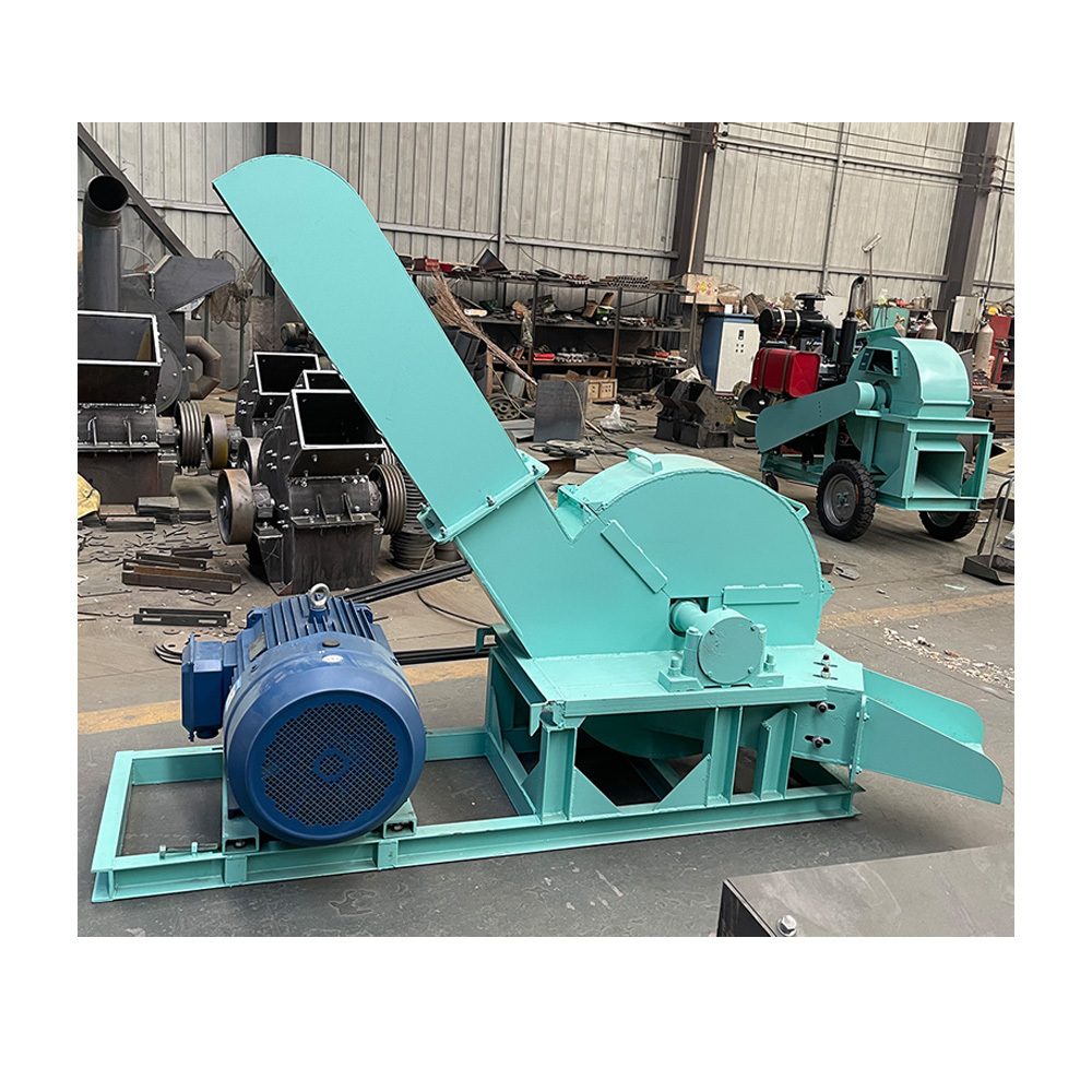 Industrial diesel engine wood timber crusher bamboo aspen wood chipper for paper mill