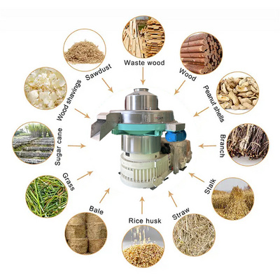 Vertical Ring Die Wood Pellet Production Machine 6-12mm Hay Straw Pellet Making Machine price