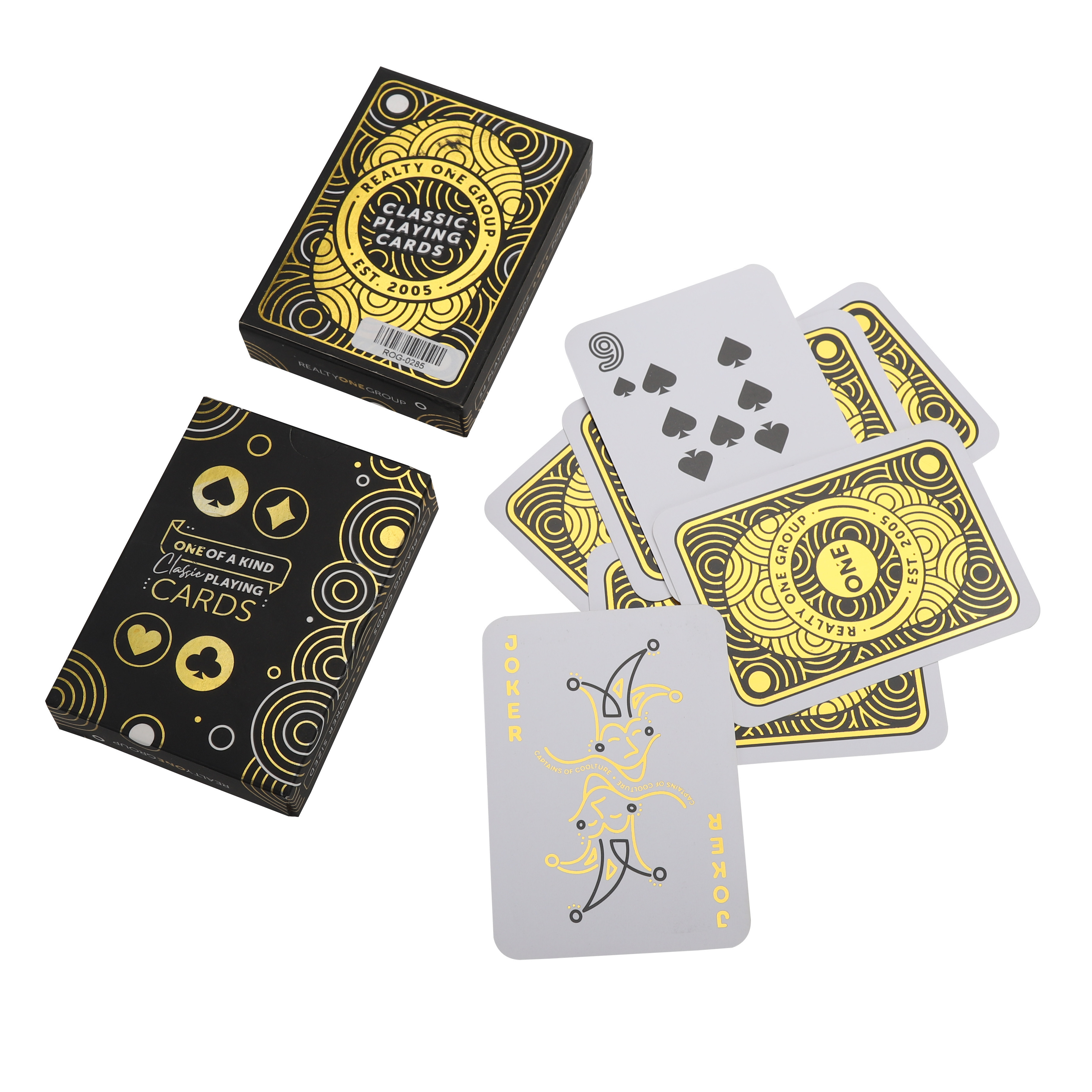 Free Sample Custom Design Your Logo Golden Foil Stamp Paper Printed Box Poker Deck Blank Sublimation Playing Cards