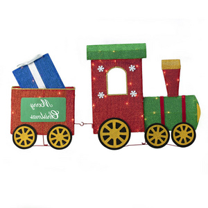 Value Promotion Christmas 3D Led seasonal Train  Motif Lights For Home decoration