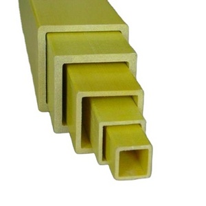 High strength FRP GRP pultruded square pipe glassfiber tube FRP square or rectangular fiberglass pipe tube China manufacturer