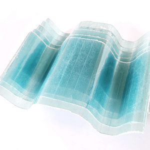 Clear Plastic Roofing Sheet Unbreakable Glass Roof Fiberglass Roof Tile Shingles Frp Sheets for Building Material