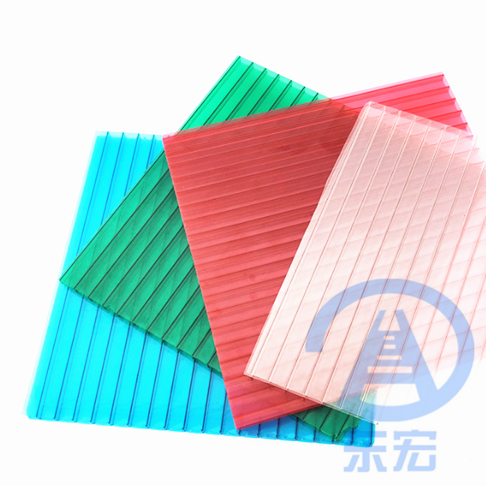 Clear Sunlight PC Polycarbonate Hollow Plastic Double Wall Sheet Roofing Panels With Low Price For Roof