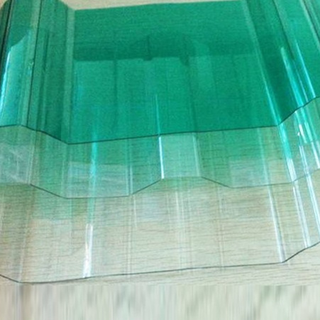 PC transparent polycarbonate corrugated plastic roofing sheet from China directly Manufactory