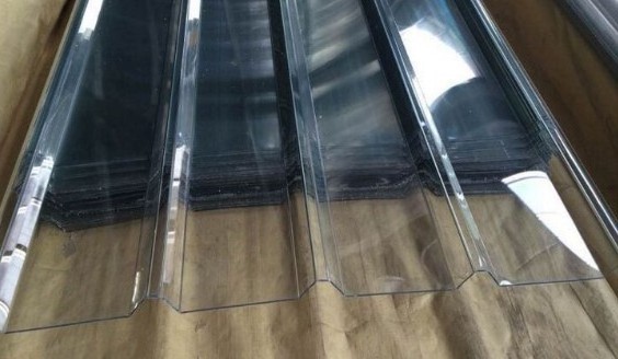 PC transparent polycarbonate corrugated plastic roofing sheet from China directly Manufactory