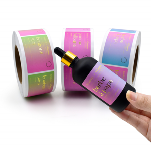 Roll Adhesive Custom Printed Sticker Label Private Glass Plastic Kitchen Jar Label for Food