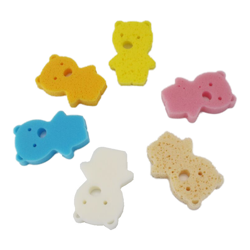 Bear Shape Sponge Foam for Toy Facial Makeup Sponge Apply Base Makeup Accept Private Logo Extra Soft Washable Warmly Welcomed