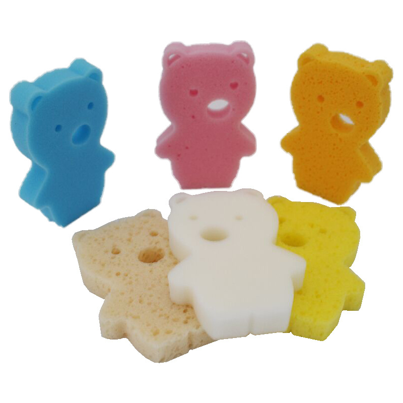 Bear Shape Sponge Foam for Toy Facial Makeup Sponge Apply Base Makeup Accept Private Logo Extra Soft Washable Warmly Welcomed