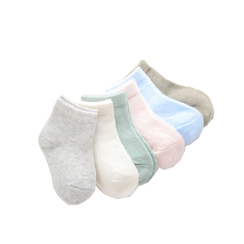 Spring Autumn New Custom Organic Cotton Children Socks Soft Skin-friendly Comfort Baby Socks Cotton