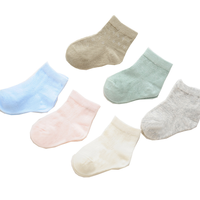 Spring Autumn New Custom Organic Cotton Children Socks Soft Skin-friendly Comfort Baby Socks Cotton