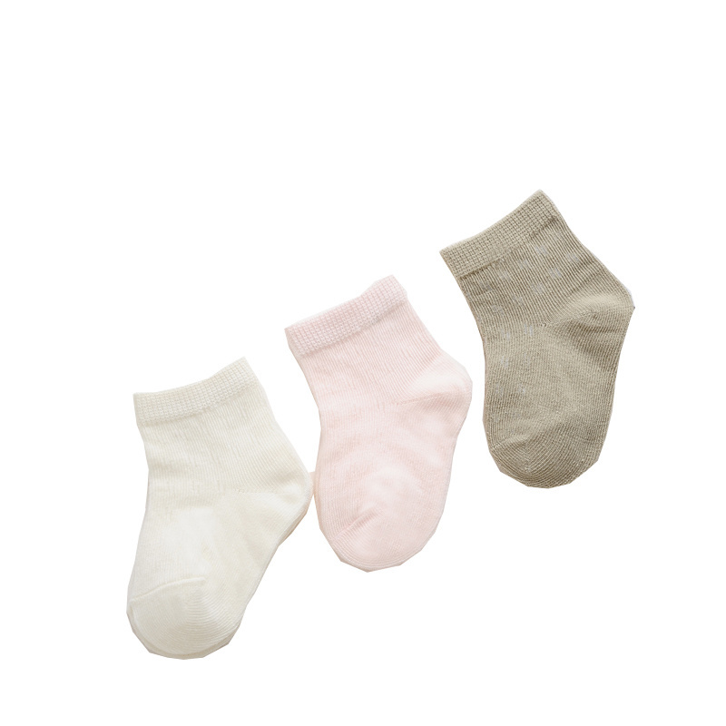 Spring Autumn New Custom Organic Cotton Children Socks Soft Skin-friendly Comfort Baby Socks Cotton