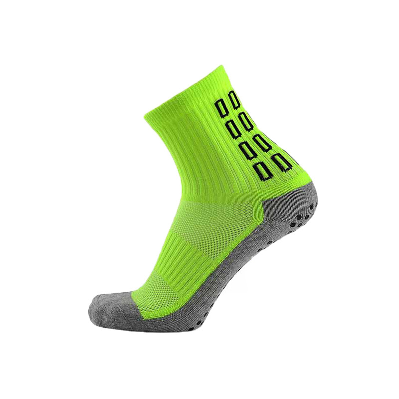 2023 New Glue Design Anti slip Men's crew Sports Socks Breathable and Sweat-absorbing Football Socks