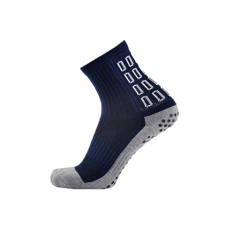 2023 New Glue Design Anti slip Men's crew Sports Socks Breathable and Sweat-absorbing Football Socks