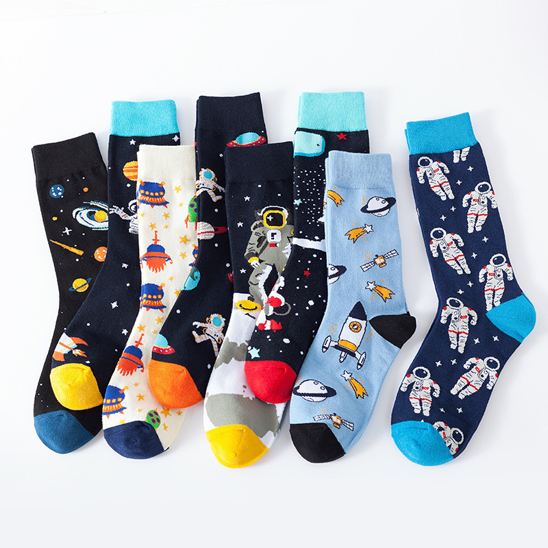 Wholesale Comfortable Colored Socks Thin Men Cotton Animal Womens Socks Character Happy Novelty Socks