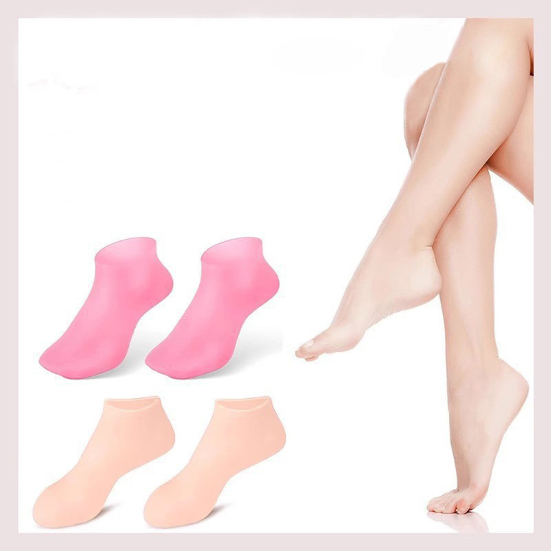 silicone socks for women moisturizing foot ankle gel Aloe for Dry Cracked Anti-slip Waterproof Socks