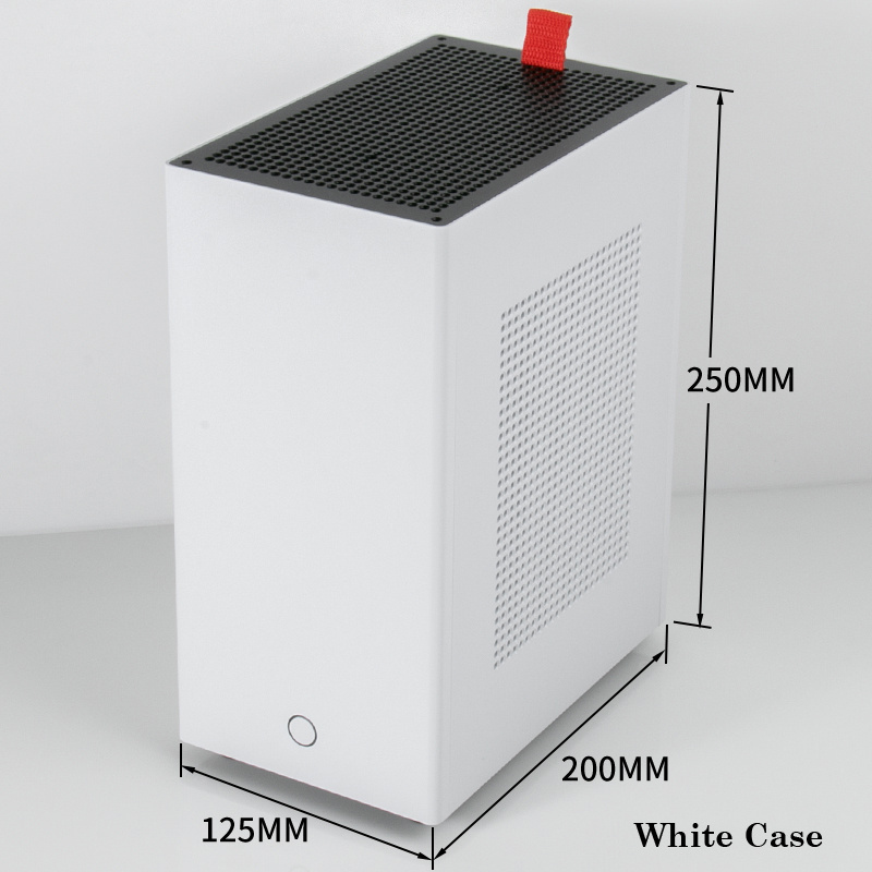 1U Flex Power Supply Custom DIY Mini Chassis Computer Itx Pc Case Transparent T80 Itx Chassis Side Desktop Oem Aluminum Alloy