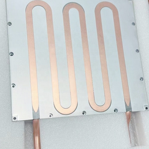 Custom Brazing Tube Liquid Cooled Cooper Heatpipe Plate Water Cooling Heatsink For Laser Equipment