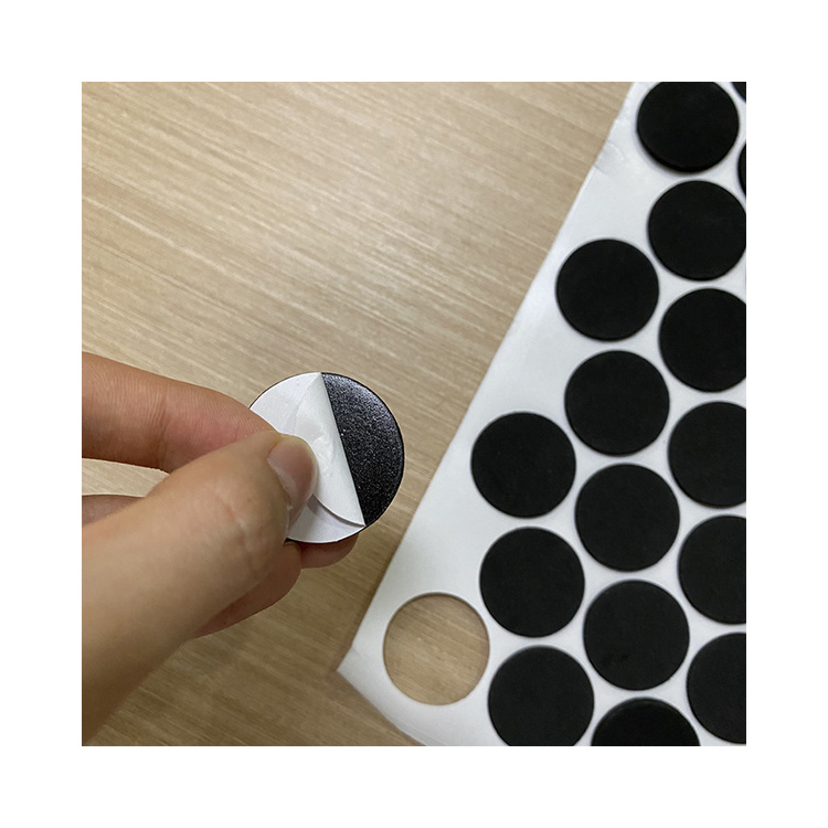 white Heavy Duty Die Cut single Sided Self-Adhesive Foam Tape Strong Pad ,Black Square Round and Rectangular