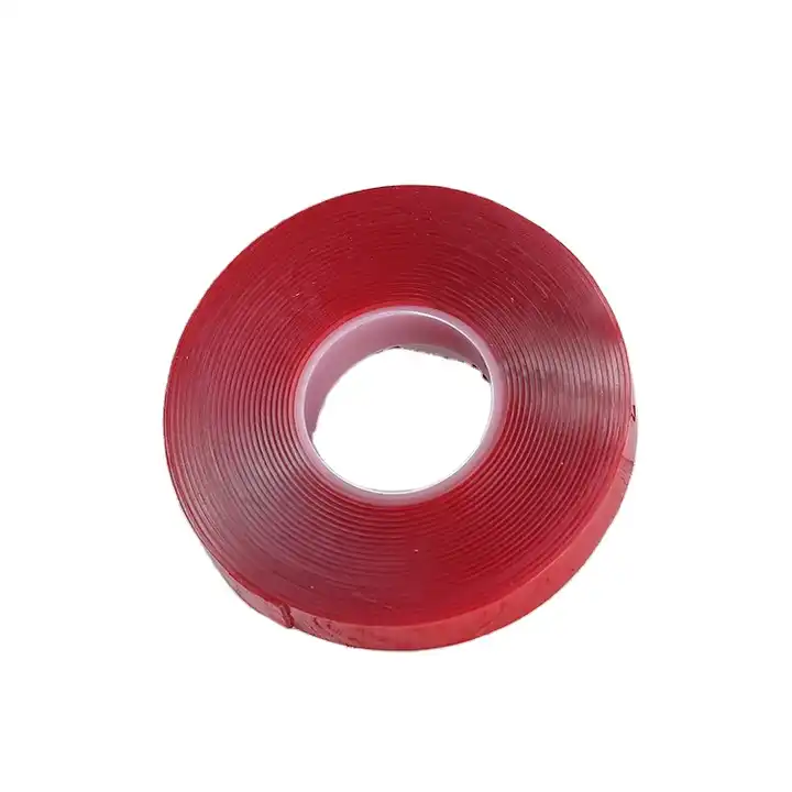 Double Sided Clear Red Tape Waterproof Pressure Sensitive Adhesive Strong and Removeable Masking Tape