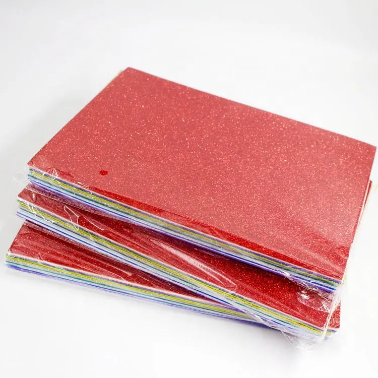 Custom 1mm Cuttable self adhesively and stick rollos shinny high density wide colorful eva foam rubber sheet