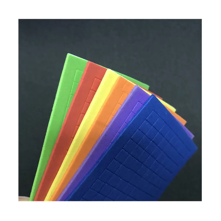 Custom 1mm Cuttable self adhesively and stick rollos shinny high density wide colorful eva foam rubber sheet