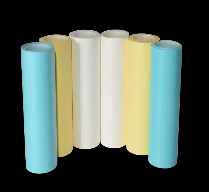 Double Adhesive Coated Silicone Waterproof Yellow white blue backing logo Material silicince coated glassine release paper