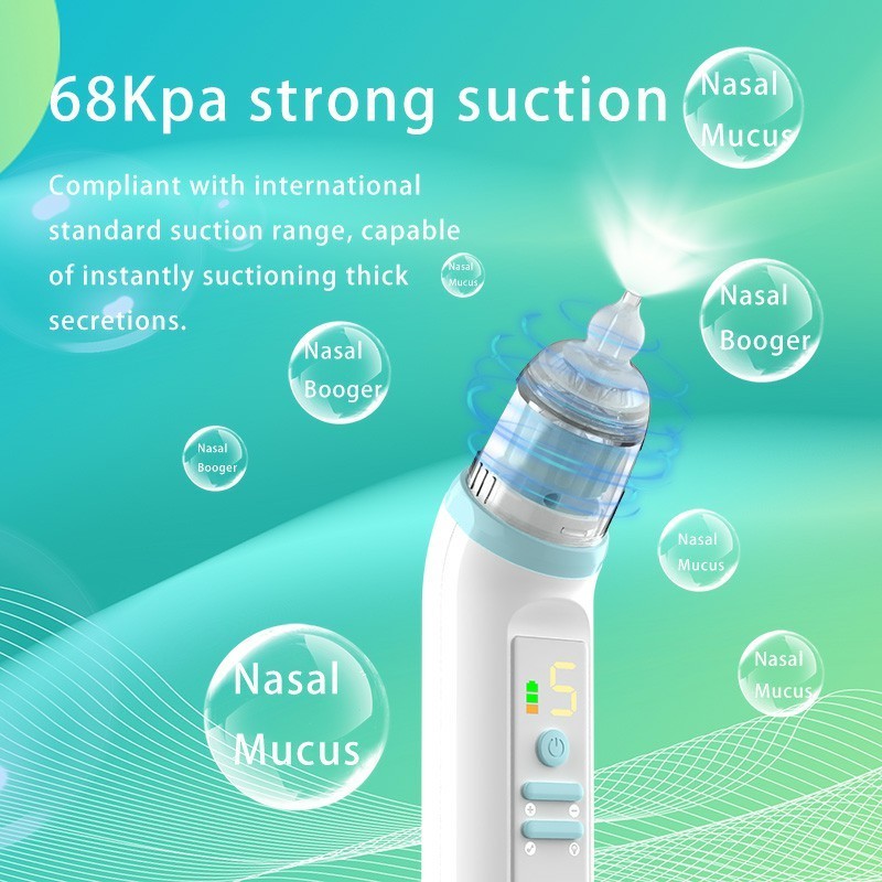 wholesale Electric Suction Sucker Machine Nose Vacuum Light Baby Nasal Aspirator Electric Nose Cleaner