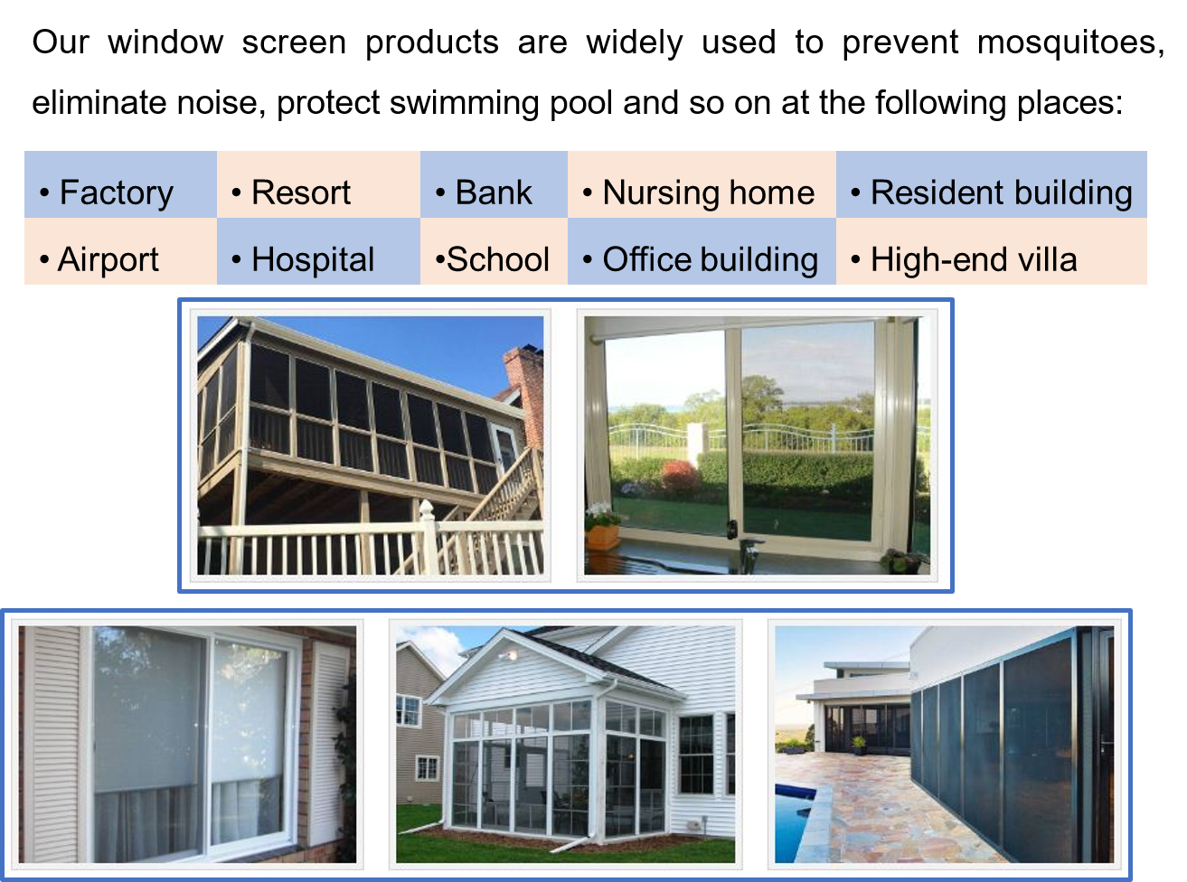 High Strength 302 Stainless Steel Wire Mesh Window Screen