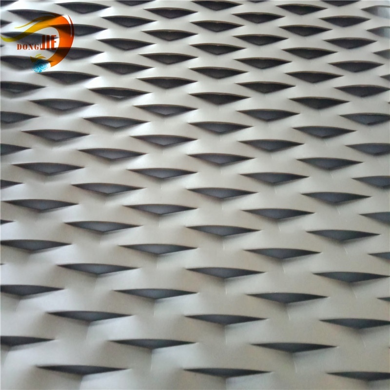 Factory supply aluminum expanded metal large mesh ceiling panels