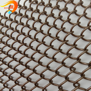 20 mm hole stainless steel ring mesh metal chain mail fabric -W