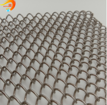 20 mm hole stainless steel ring mesh metal chain mail fabric -W