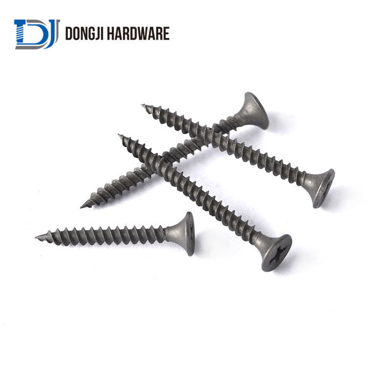 Black Self Tapping Phosphating Drywall Screws With Bugle Head hidden camera drywall screw spy camera screws