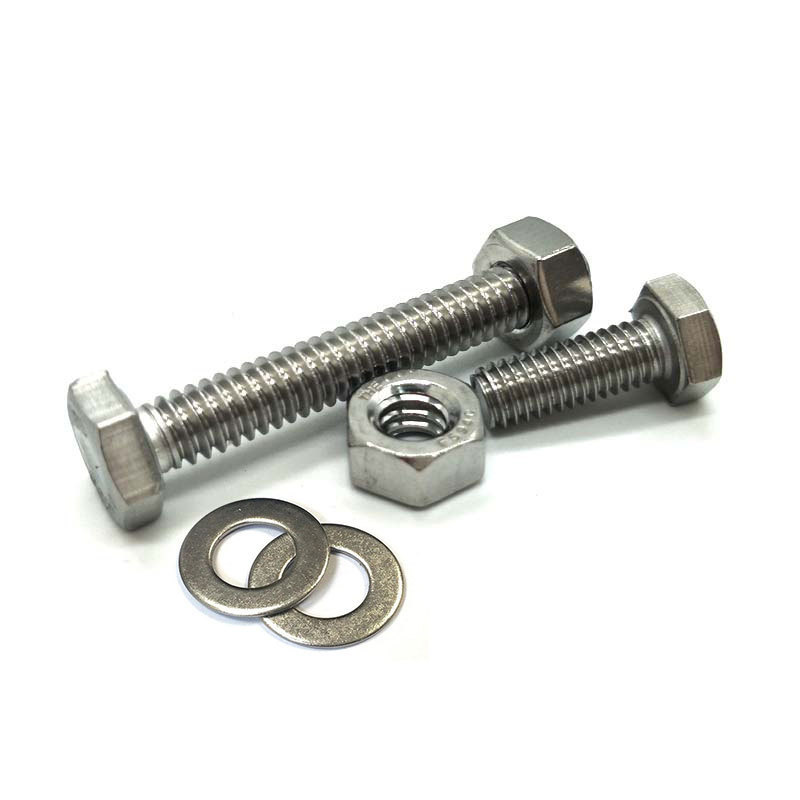 Good Quality Din933 10.9 Bolts Stainless Steel Screw Bolt For Building Washer SS Bolts and Nuts