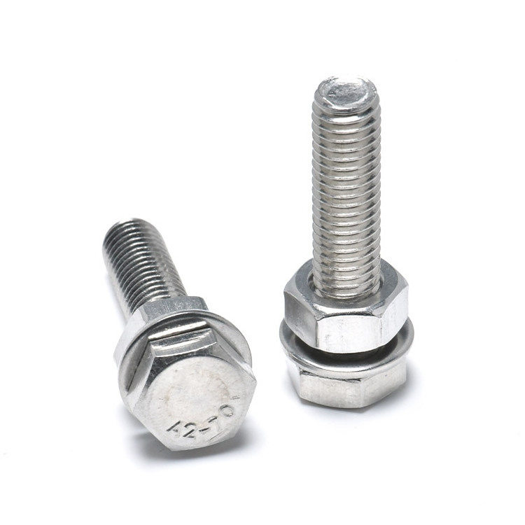 Good Quality Din933 10.9 Bolts Stainless Steel Screw Bolt For Building Washer SS Bolts and Nuts