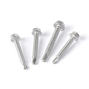 Dongji DIN7504K Hex Head self tapping screw for plastic nut bolt concrete machine screw Stainless Steel Self Drilling Screw