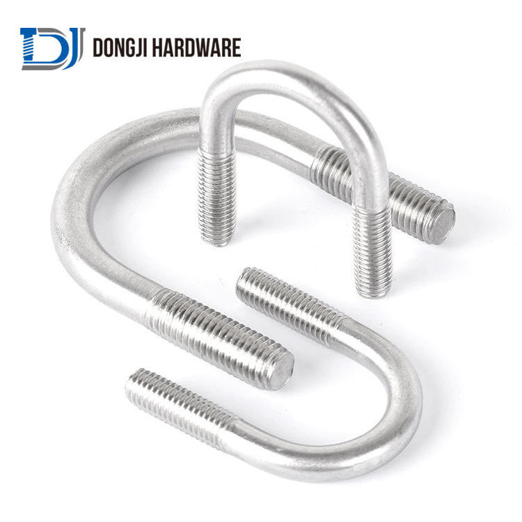 Stainless Steel Square Type Bolt Pipe Clamp U Bolt Assembly U Bolt With Nut