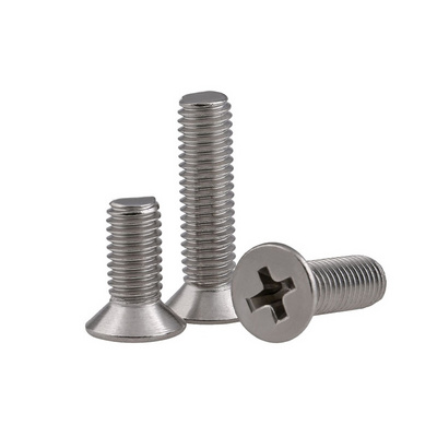 Hardware  Screws Stainless Steel Machine Screw Metric Cross Recessed Countersunk Head Screw