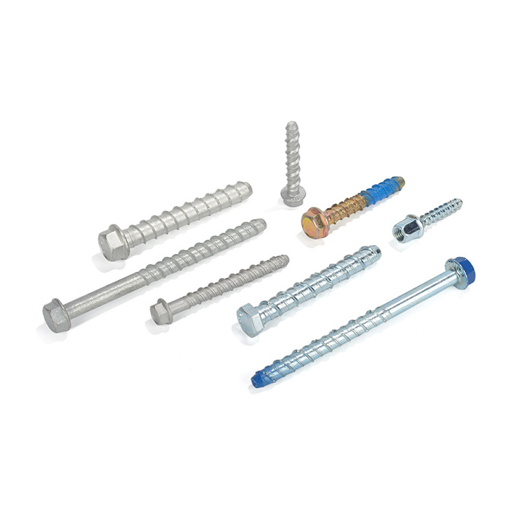 Manufacturing hex flange concrete screw anchor stainless steel screws and fasteners machine screw