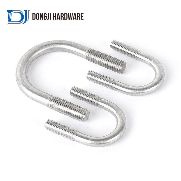 Stainless Steel Square Type Bolt Pipe Clamp U Bolt Assembly U Bolt With Nut