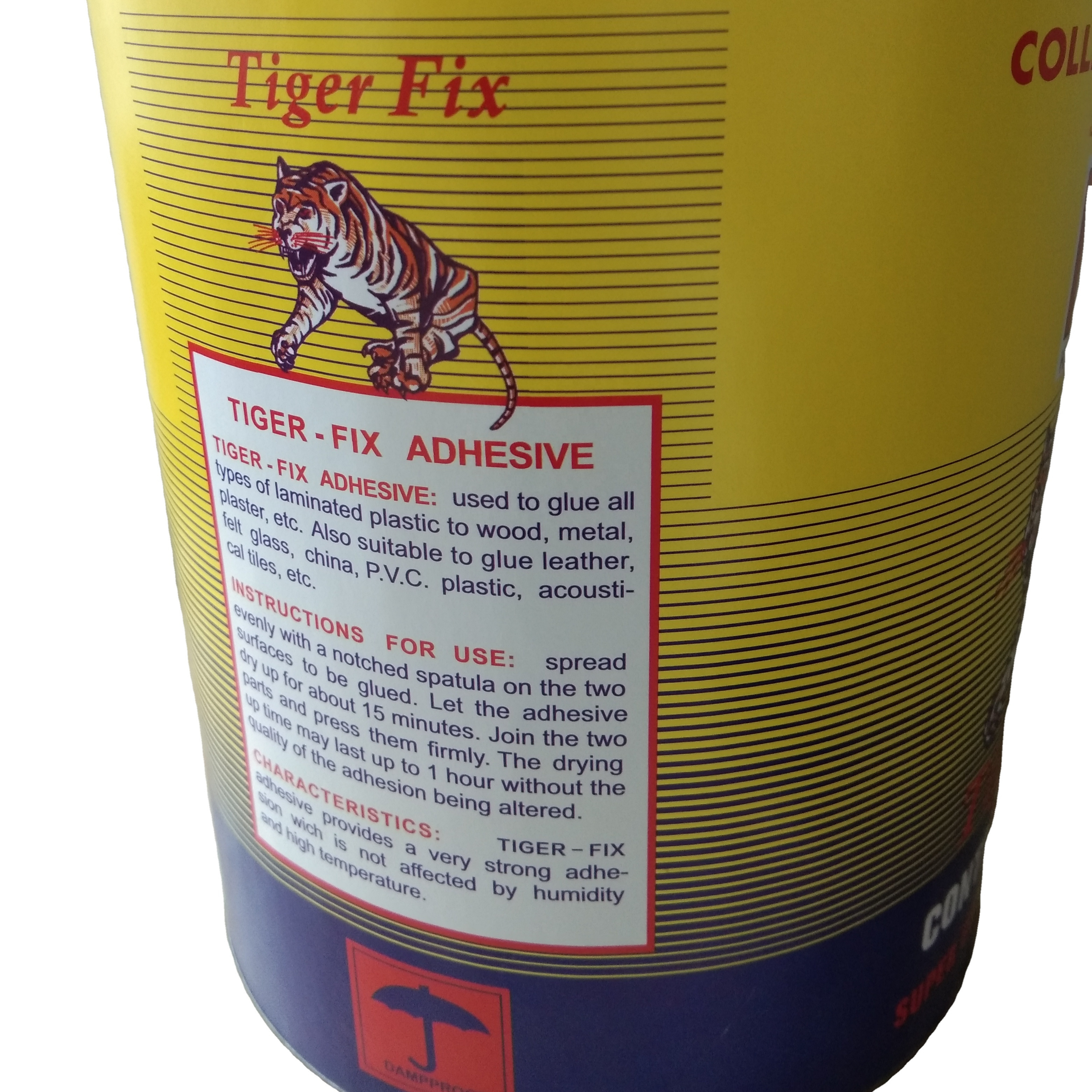 TIGER-FIX ADHESIVE; CONTACT CEMENT; KLEBERTEK;GLUE