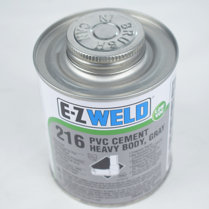 PVC/CPVC pipe cement gray color CPVC pipe glue high pressure resistant  CPVC/PVC glue WELD216 USAmericaGrey High Load Adhesive