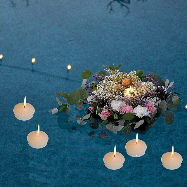 Wholesale 3 Inch Cylinder White Unscented Waterproof Home Decor Floating Candles For Decor