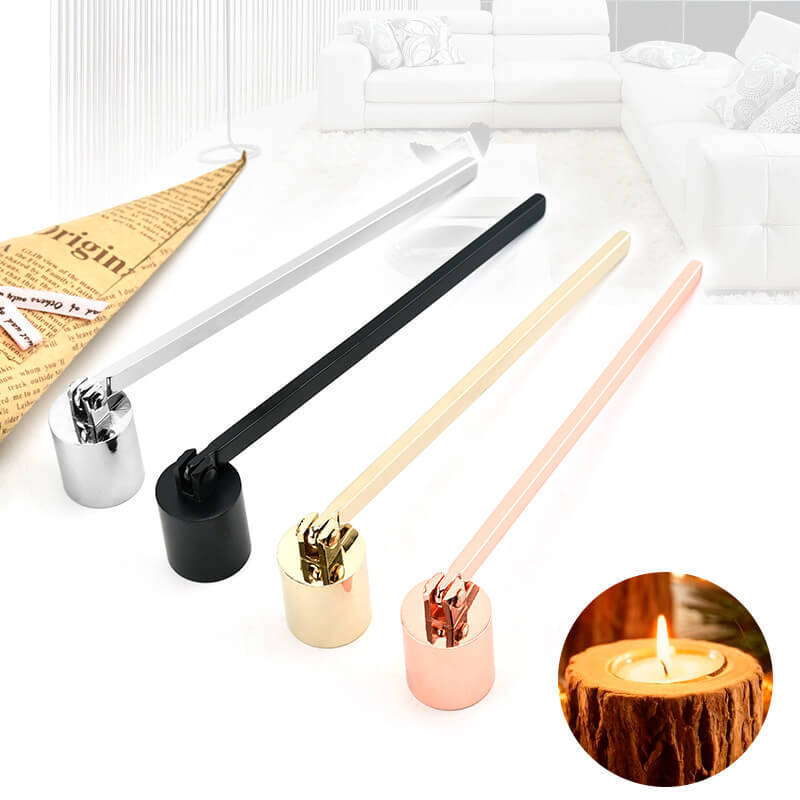 wholesale Factory direct  4 in 1 Candle Wick trimmer dipper candle snuffer with Tray Candle Accessories scissors set//