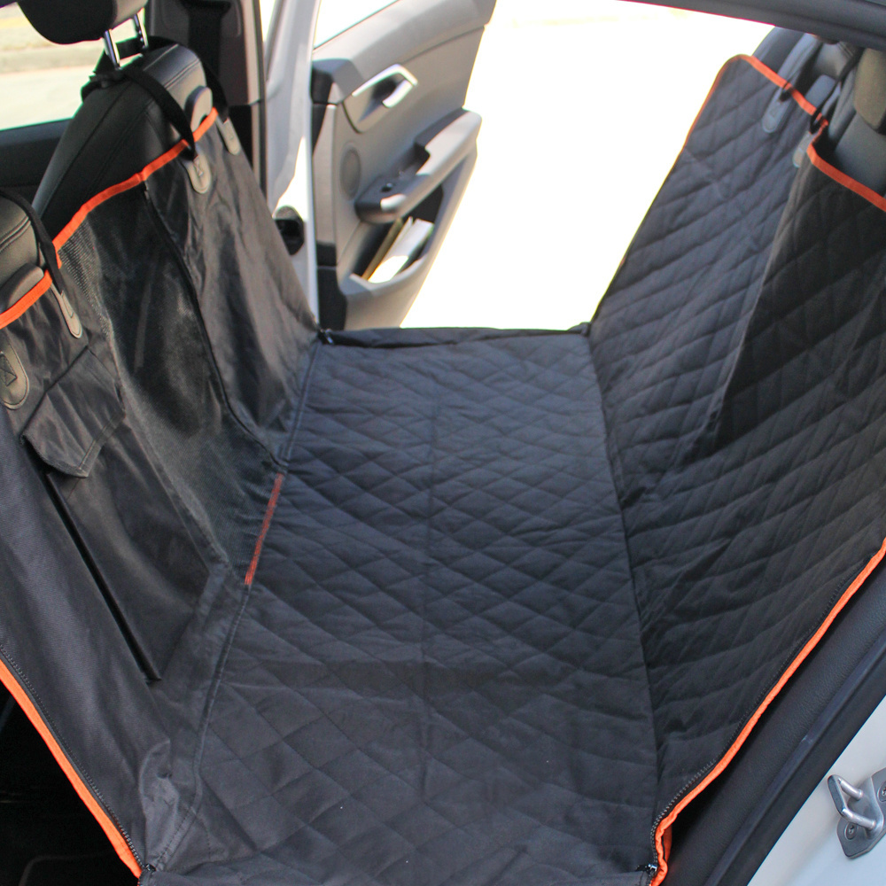 Wholesale Travel Black  Large Oxford Waterproof Dog Car Seat Cover Pet Car Seat Cover For Back Seat