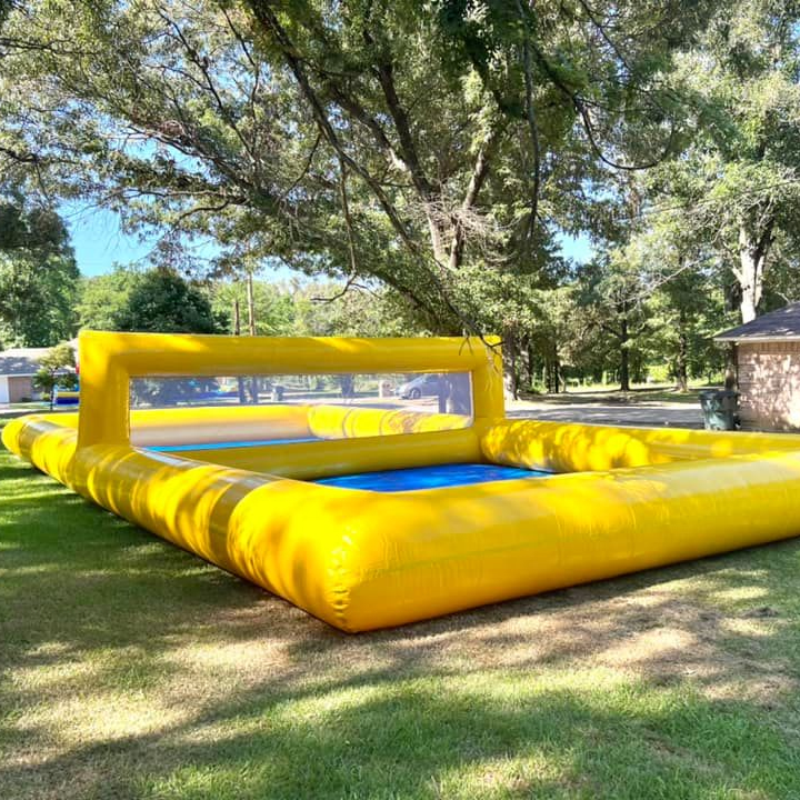 Commercial Playground Outdoor Water Aqua Inflatable Volleyball Court Pool Rental