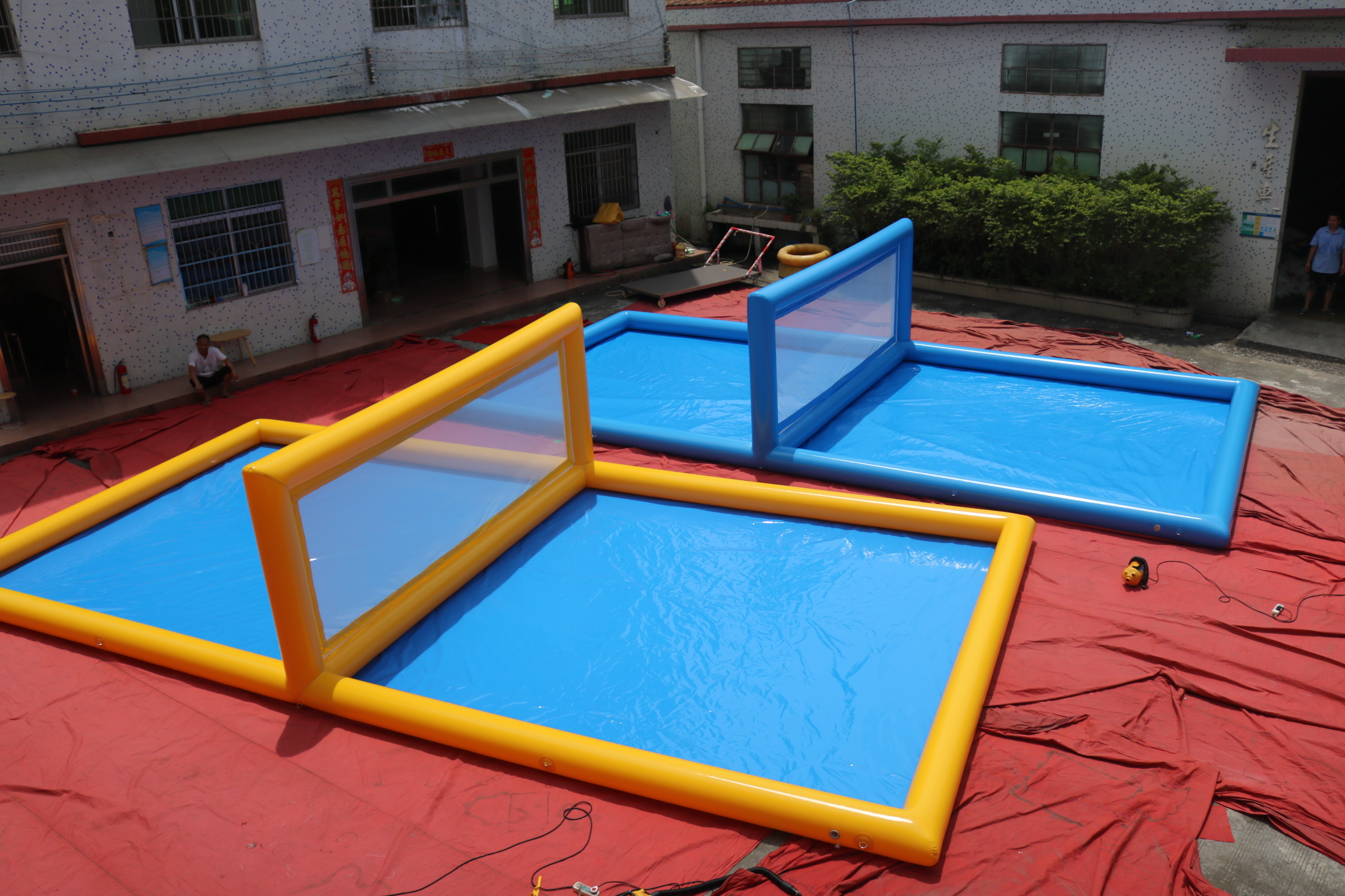 Inflatable Volleyball Net Beach Volleyball Game Set Inflatable Volleyball Court Rental Pool For Pool Game