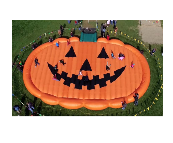 Giant Inflatable Mat Pumpkin Sunflower Strawberry Apple Corn Jump Pad Pillows Jumping Pillow  Air Jumper Bounce Pad Farm Use