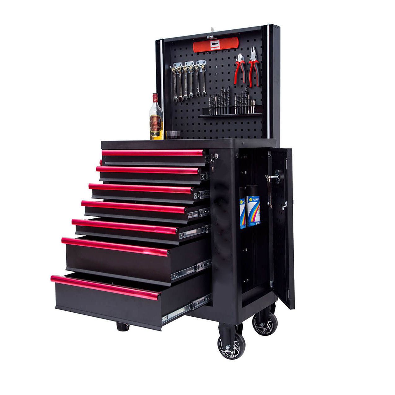 72 Inch Mechanic Tool Set Box Roller Cabinet Professional Storage Metal Storage Cabinets For Garage