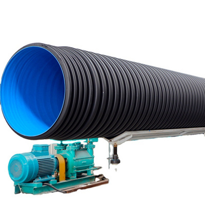 Sn8 Sn4 400mm 500mm 800mm 1000mm Large Diameter Hdpe Double Wall Corrugated Pipe Hdpe Culvert Pipe